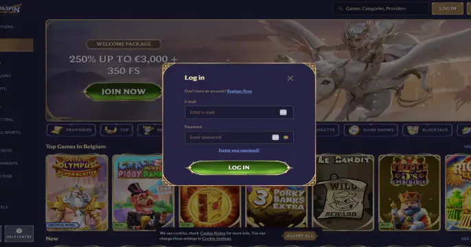 DIvaspin Casino Login